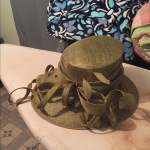 Upscale Olive Green Church Hat